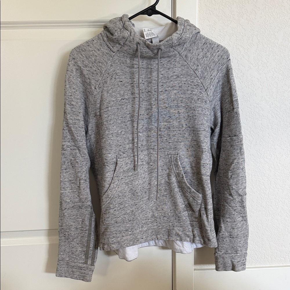 Gray Adidas Hooded Sweatshirt
